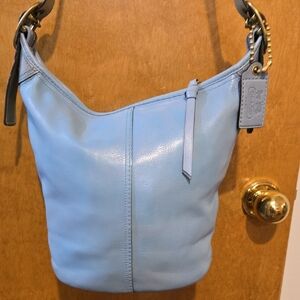 Coach Bleeker Sky Blue Leather Bag Y2K - Medium